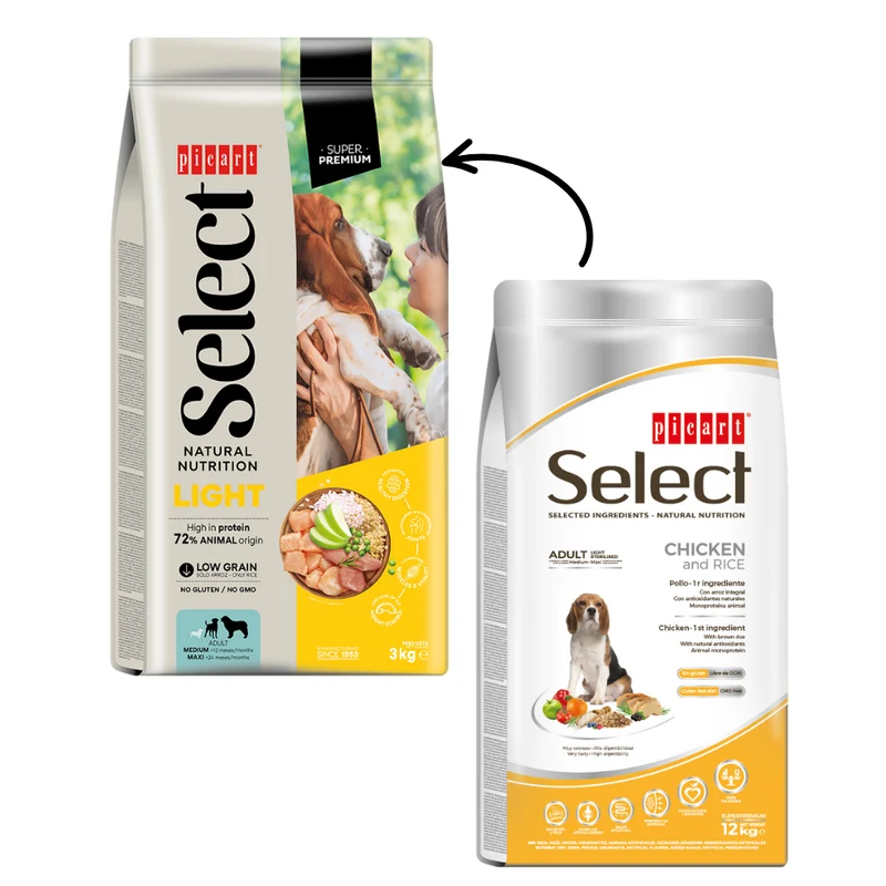 Picart Select Adult Light Pienso Bajo en Calorías para Perros