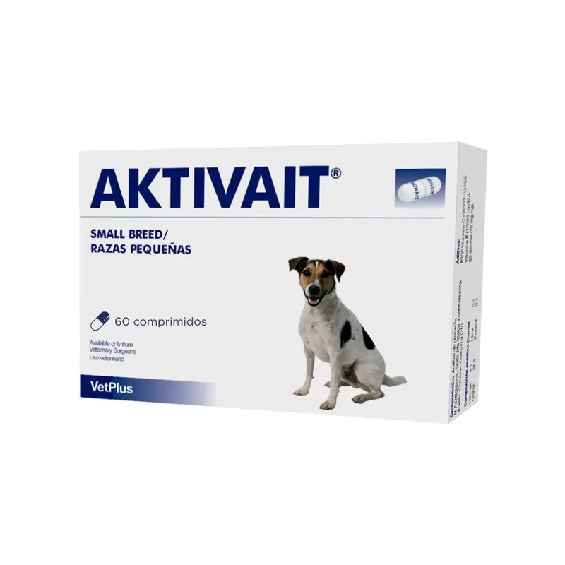 VetPlus Aktivait 60 Comprimidos Complemento Función Cognitiva para Perros
