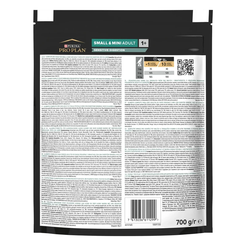 Pro Plan Dog Small & Mini Adult Digest Cordero Pienso para Perros