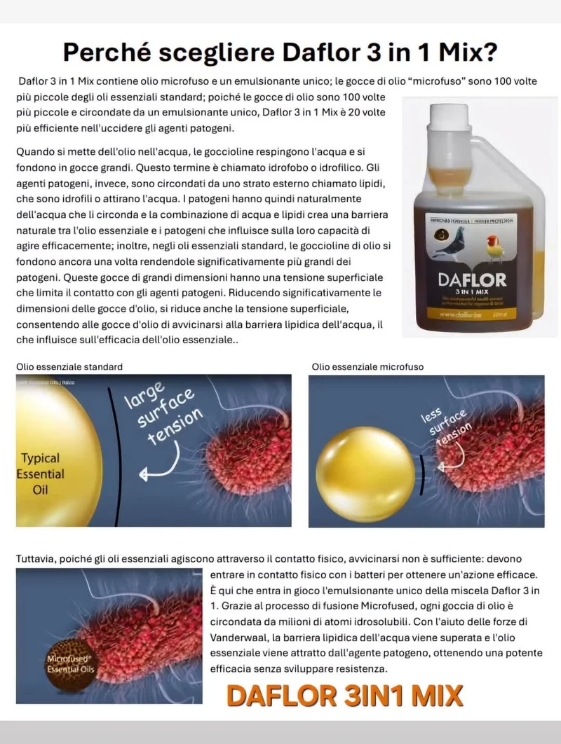 Daflor 3 en 1 Mix 250 ml (Nueva fórmula, color más claro)