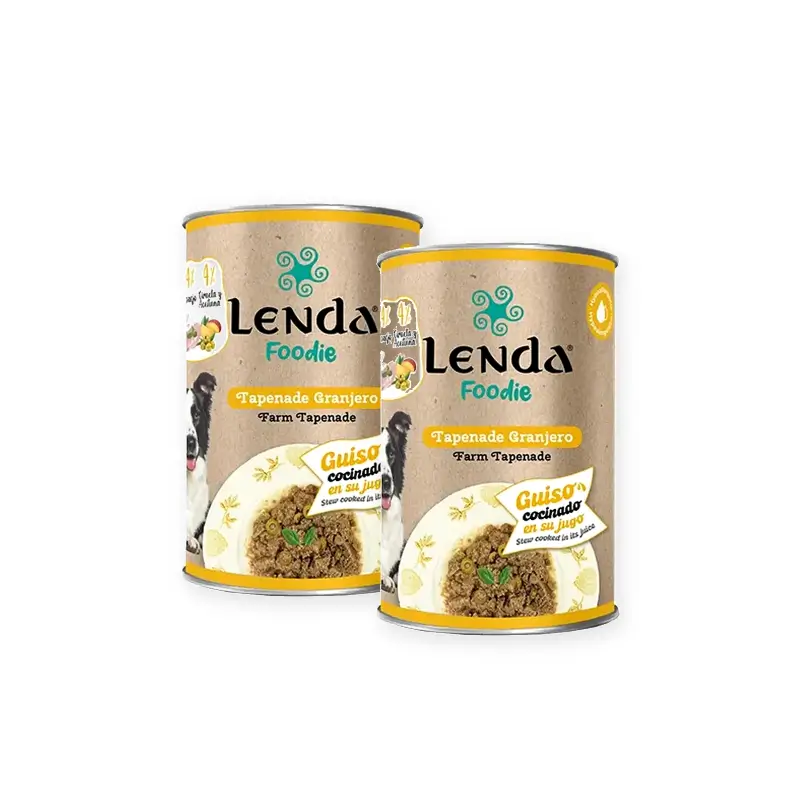 Lenda Foodie Perro Tapena De Granjero, Pack 2 x 12x400 gr