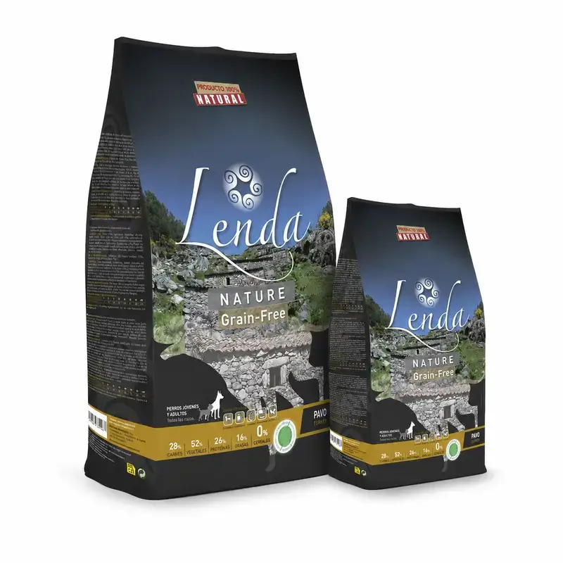 Lenda Perro Nature Grain Free Pavo, 12 kg + 3 kg