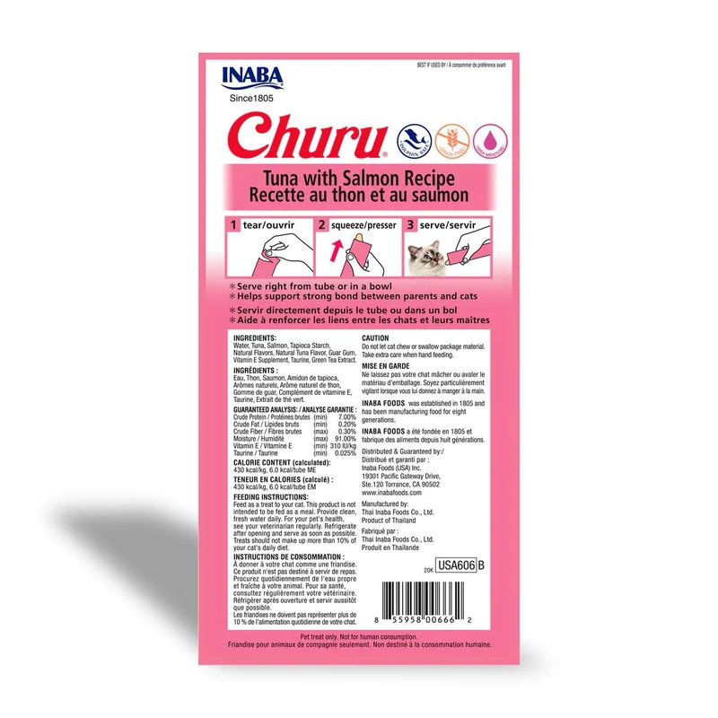 CHURU Cat Receta Atún con Salmón