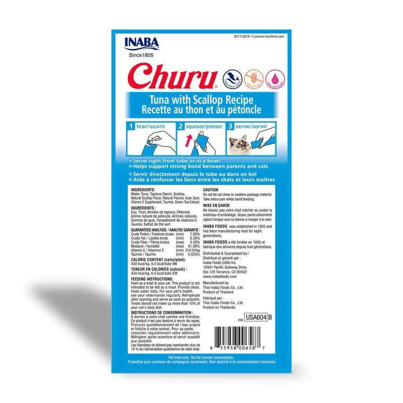CHURU Cat Receta Atún con Vieiras