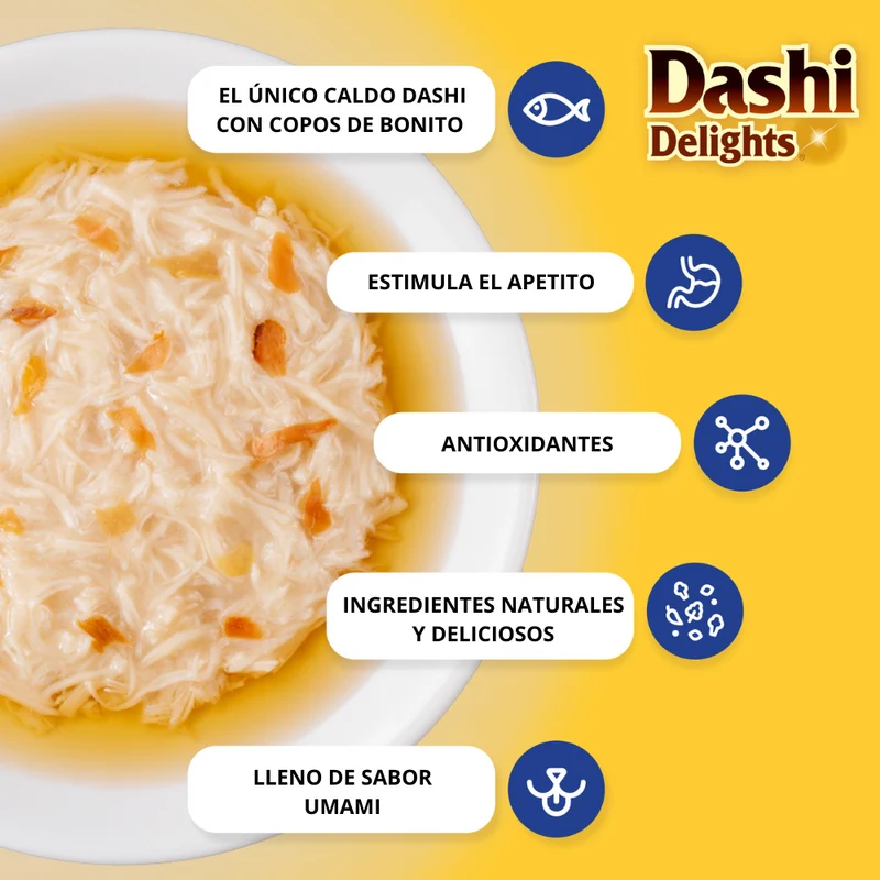 CHURU Cat Dashi Pollo con Copos de Atún