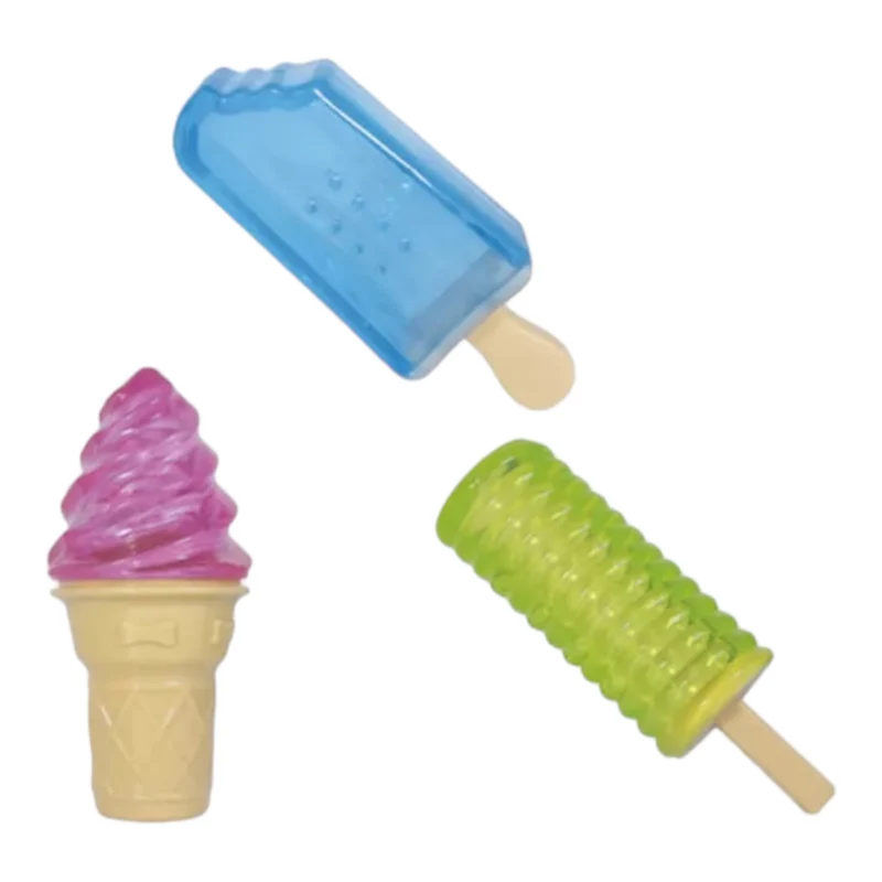 Helado Refrescante Rellenable para Perros — Juguete Antiaburrimiento de Verano