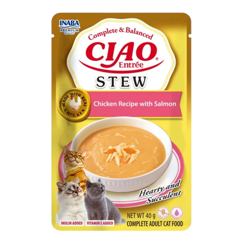 Stew Entrée Pollo y Salmón para Gatos
