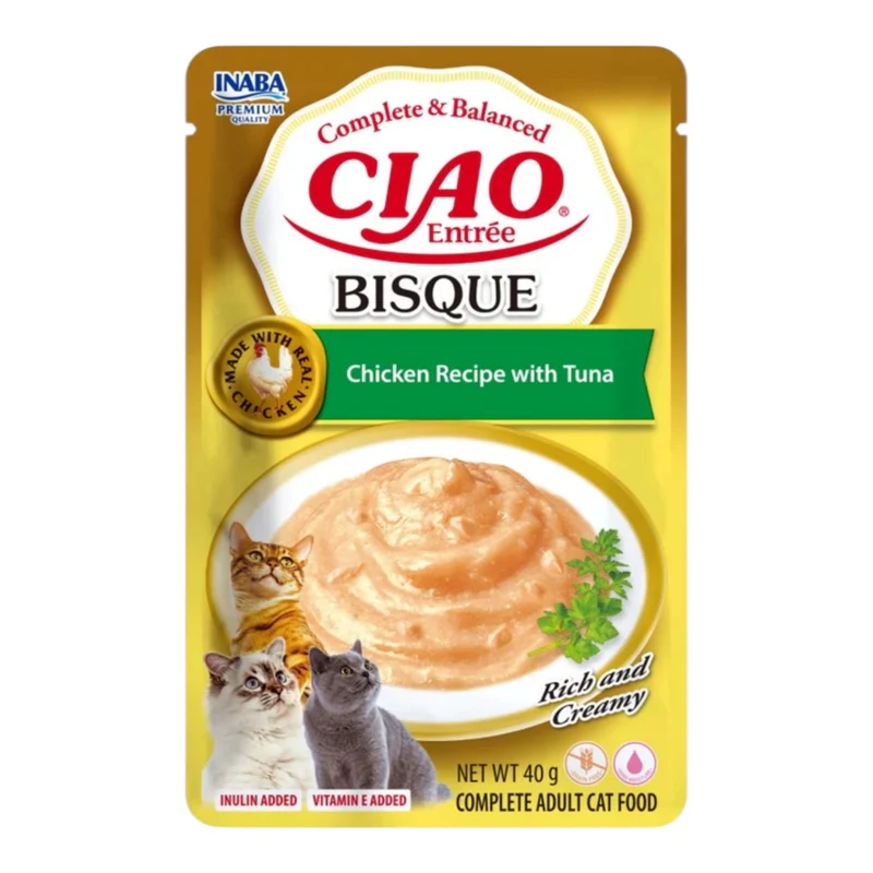 Bisque Entrée Pollo y Atún para Gatos