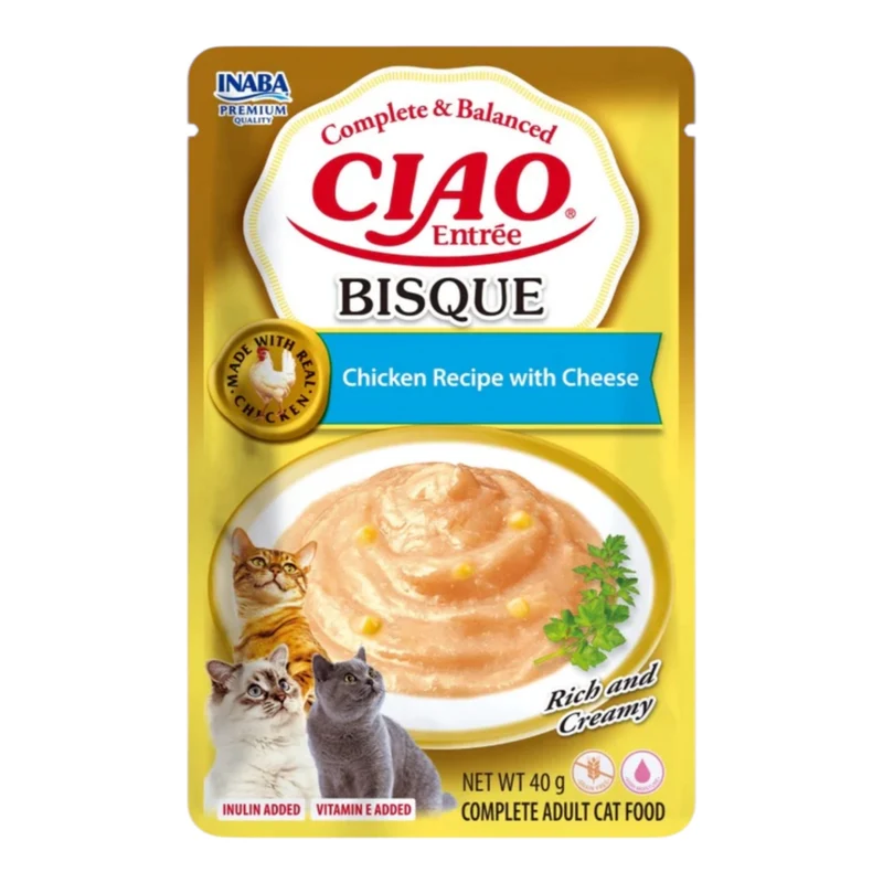 Bisque Entrée Pollo y Queso para Gatos