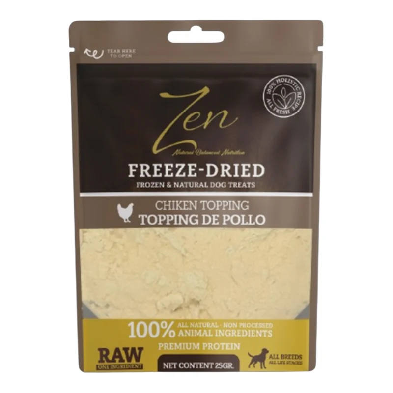 Zen Snacks Topping Pollo Liofilizado para Perros y Gatos
