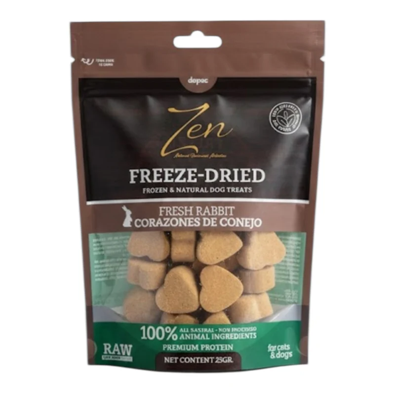 Zen Snacks Conejo Liofilizado para Perros y Gatos