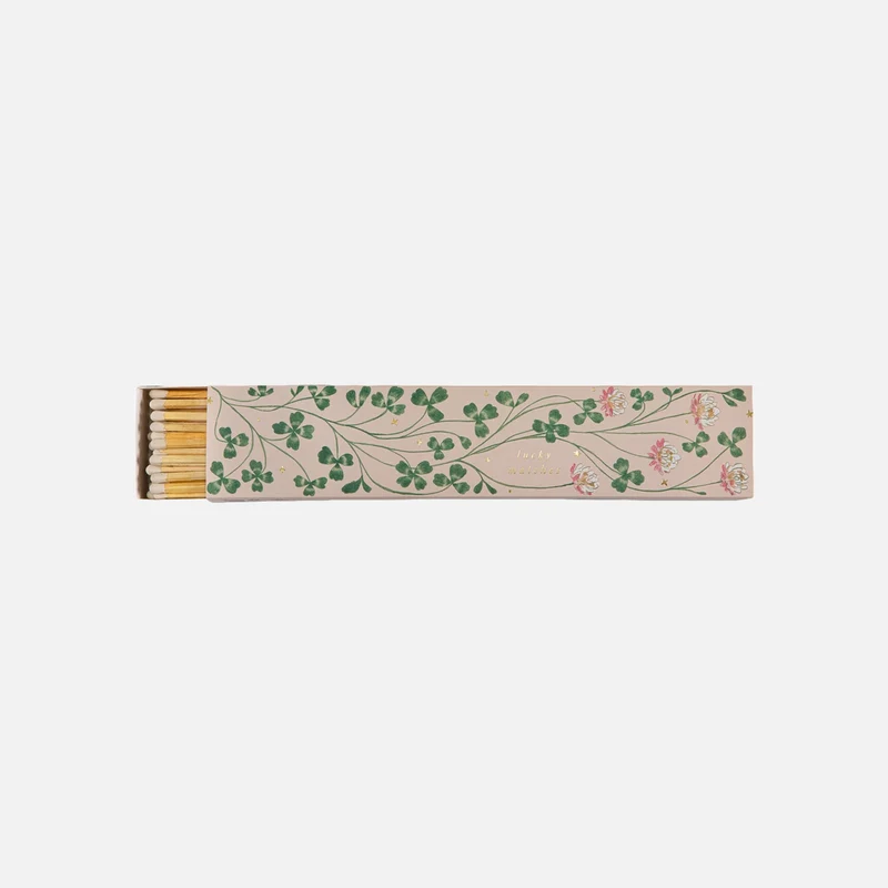 Caja alargada de cerillas Lucky Clover Long Matches
