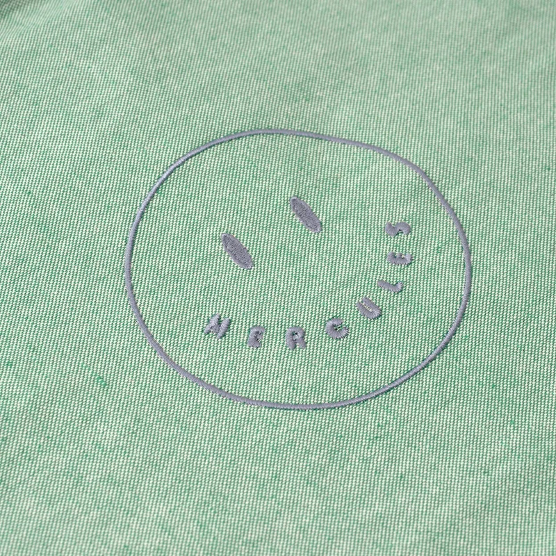 Funda bordada Smiley Verde