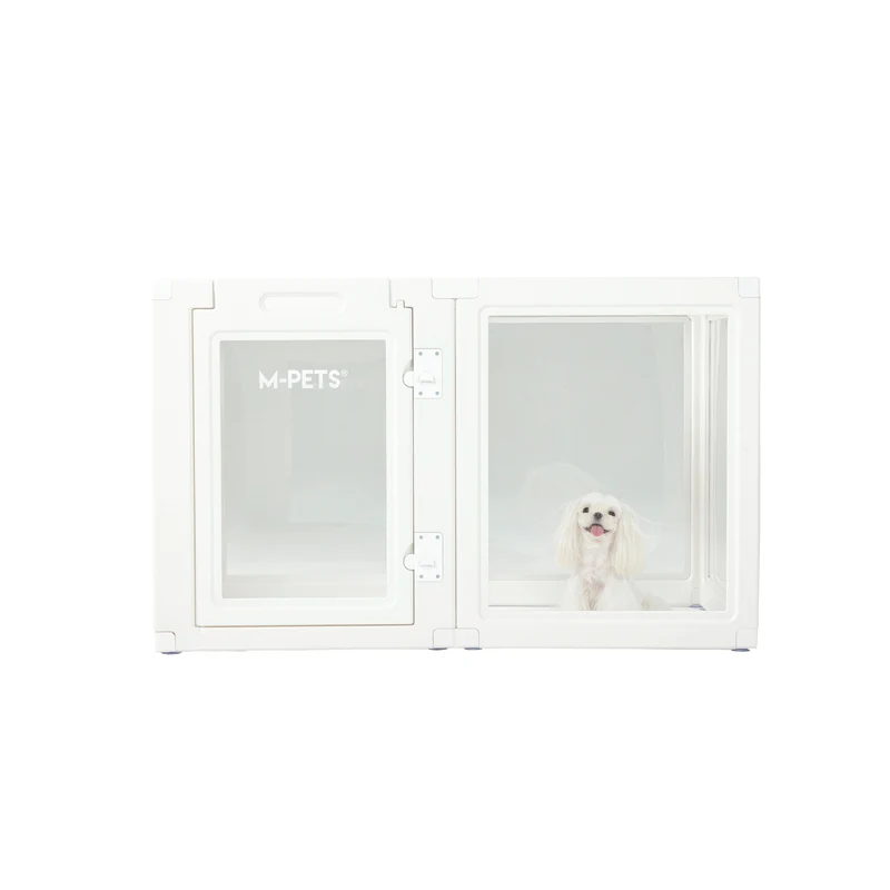 BLANCHE Puppy pen 6 panels L white