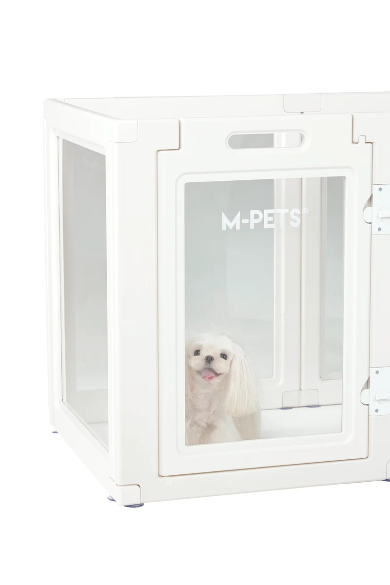 BLANCHE Puppy pen 6 panels L white