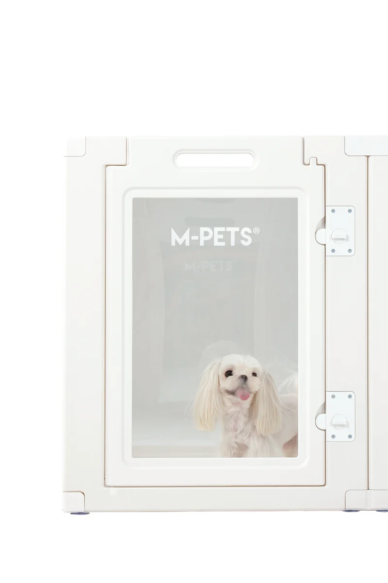 BLANCHE Puppy pen 6 panels L white