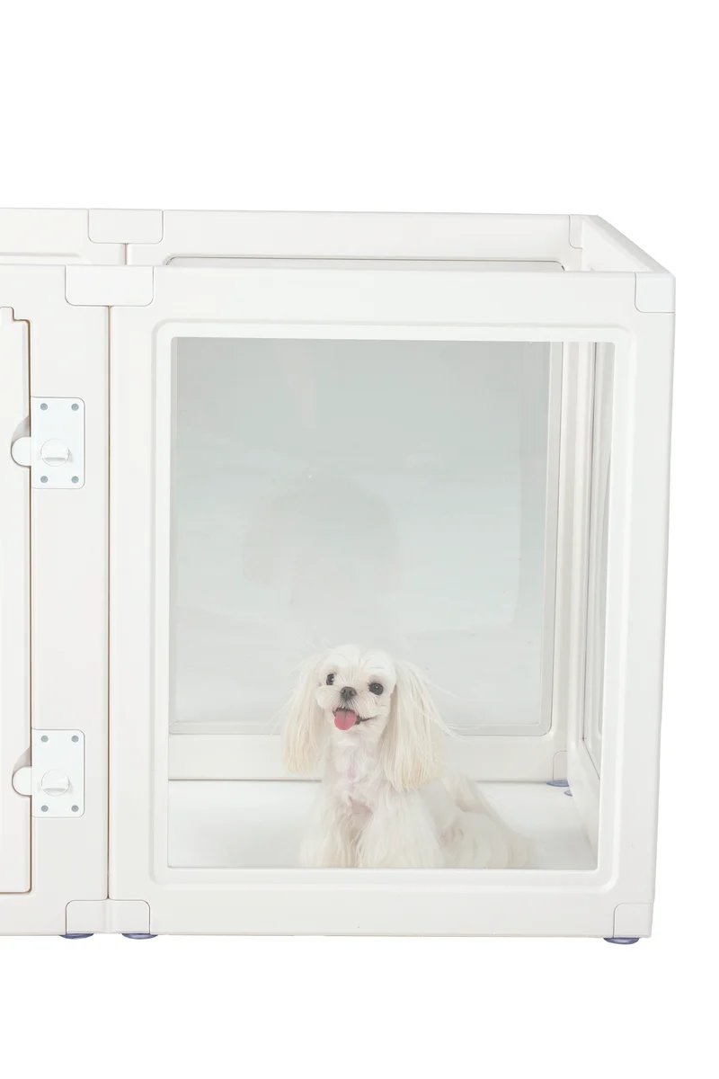 BLANCHE Puppy pen 6 panels L white