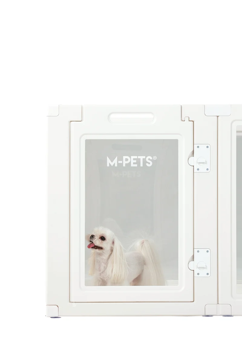 BLANCHE Puppy pen 6 panels L white