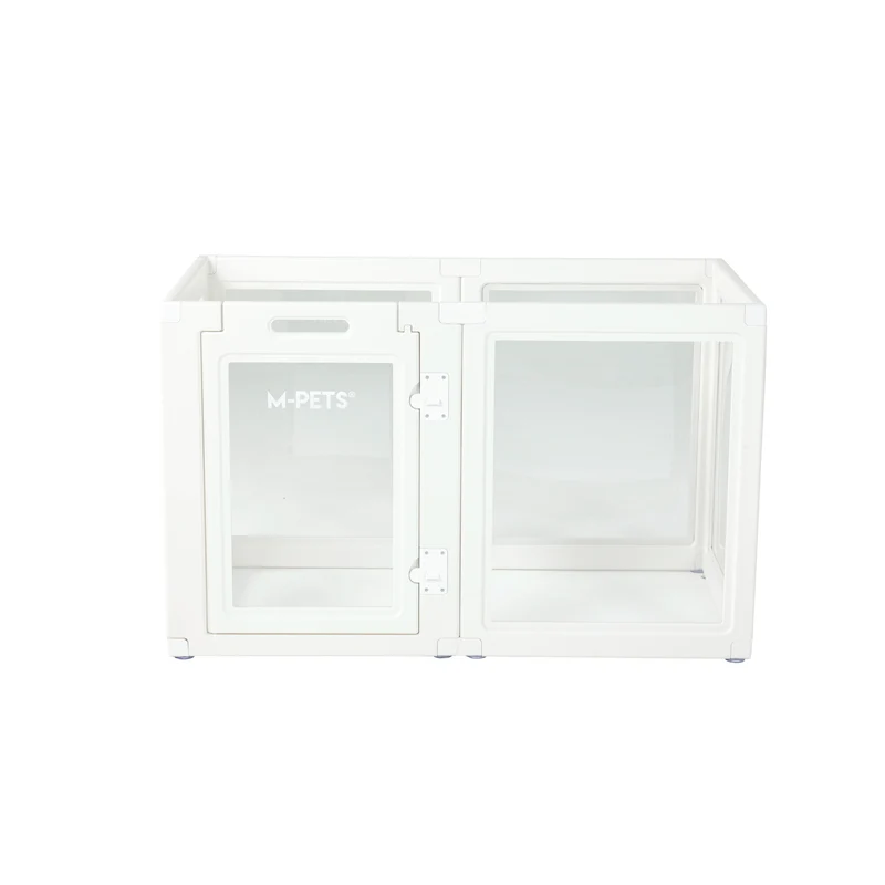 BLANCHE Puppy pen 6 panels L white