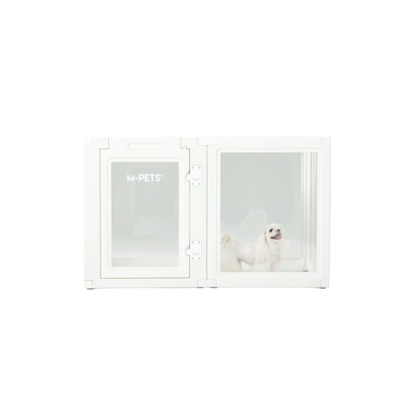 BLANCHE Puppy pen 6 panels L white