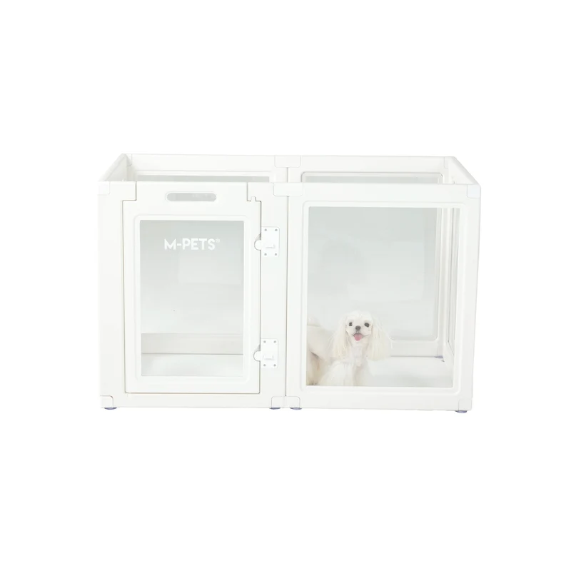 BLANCHE Puppy pen 6 panels L white