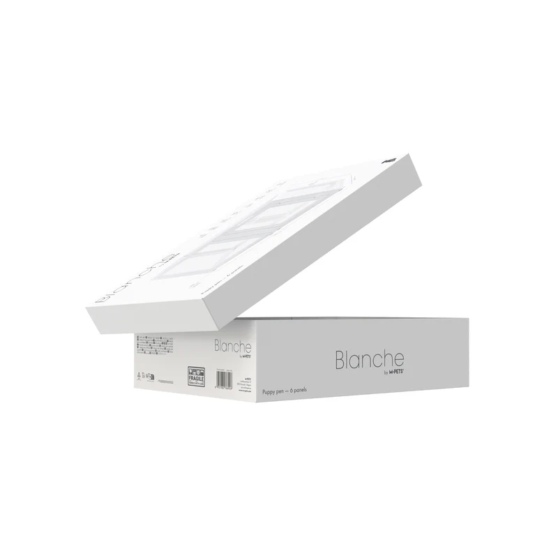 BLANCHE Puppy pen 6 panels L white
