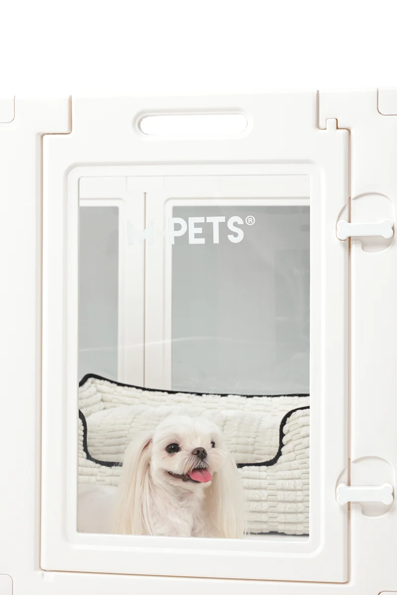 BLANCHE Puppy pen 8 panels S white