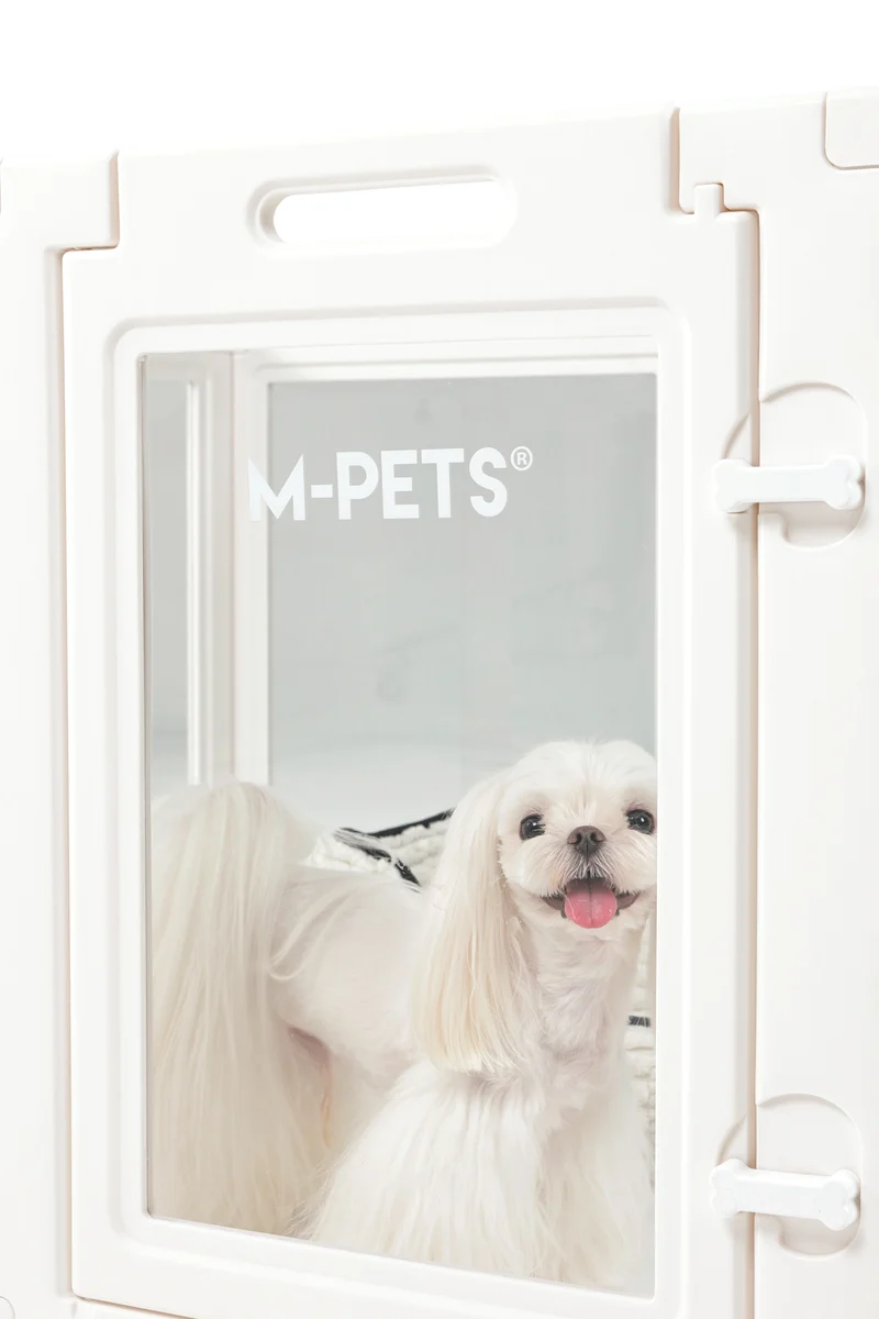 BLANCHE Puppy pen 8 panels S white