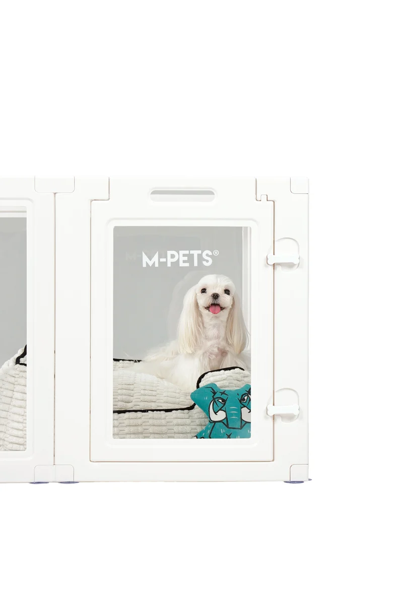 BLANCHE Puppy pen 8 panels S white
