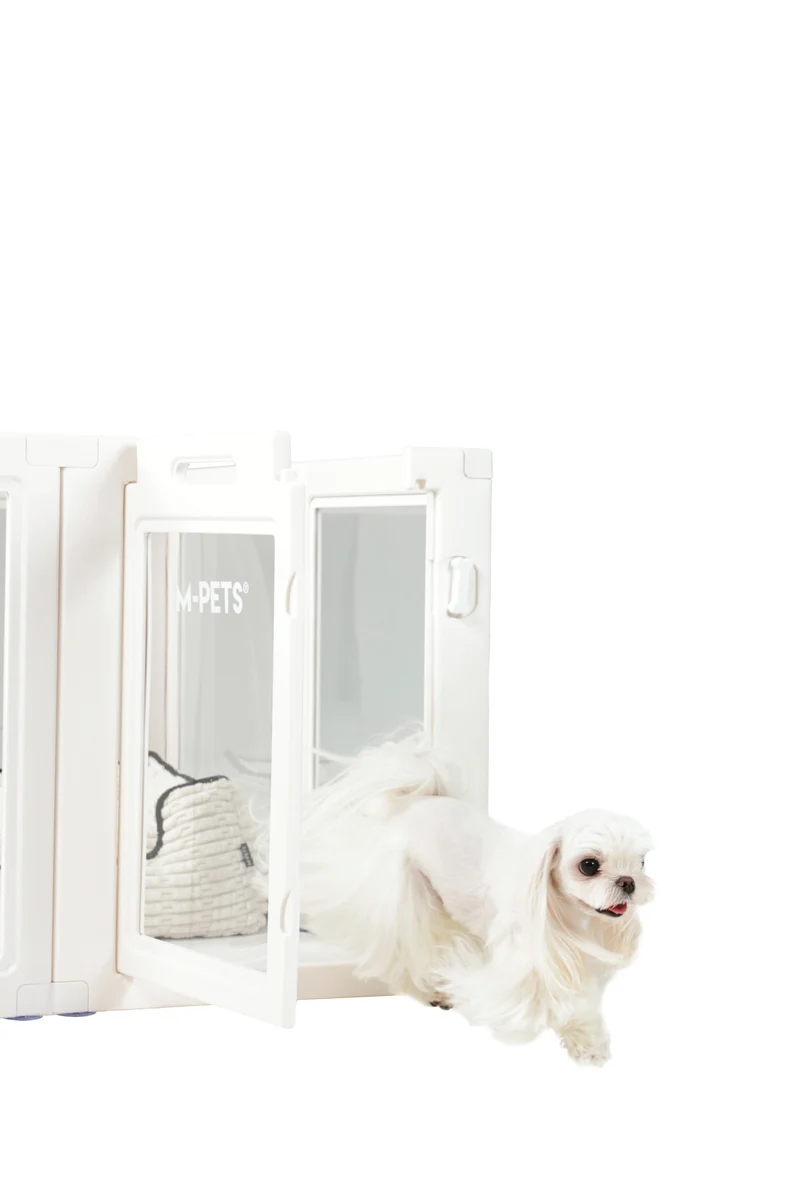 BLANCHE Puppy pen 8 panels S white