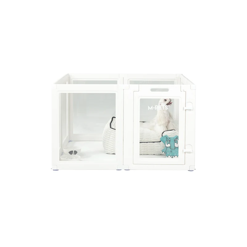 BLANCHE Puppy pen 8 panels S white
