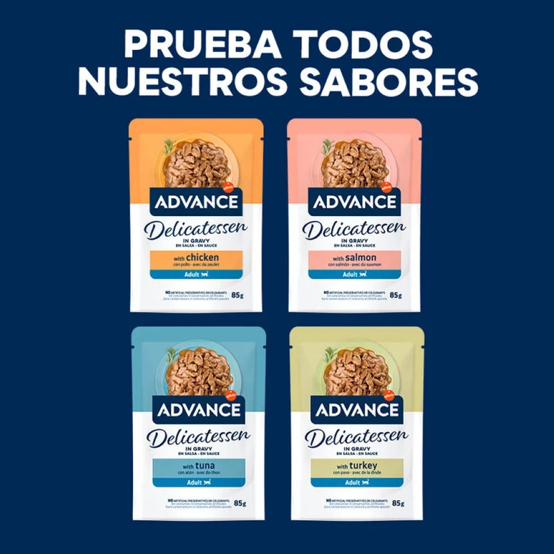 Advance Delicatessen en Salsa con Pollo para Gatos