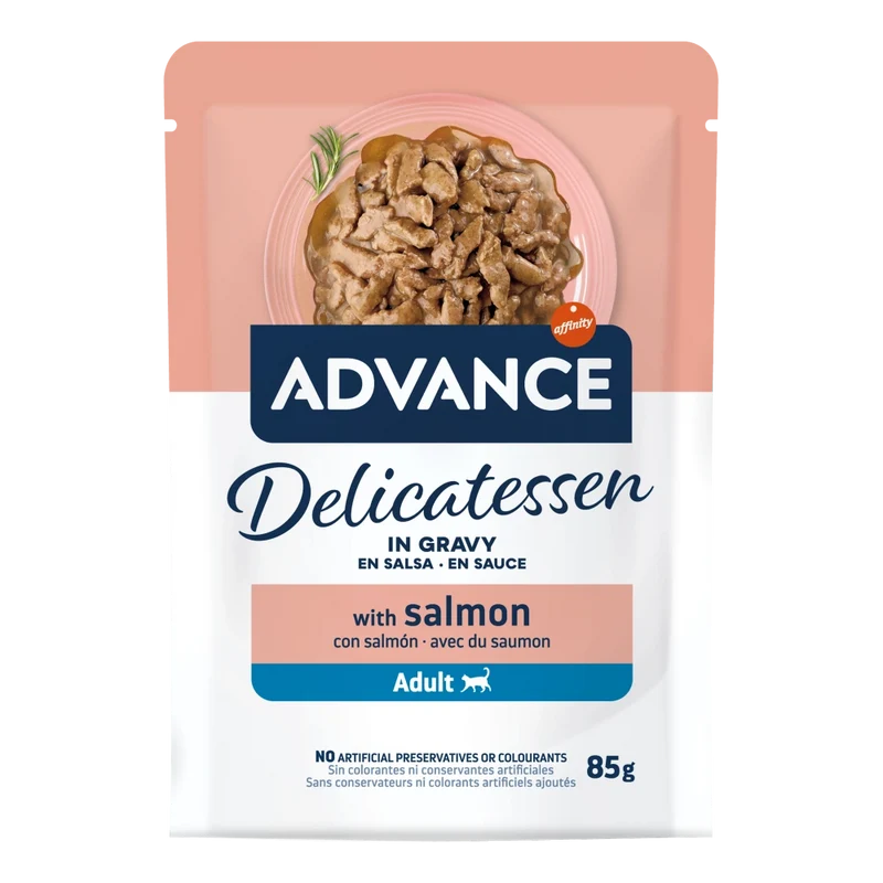 Advance Delicatessen en Salsa con Salmón para Gatos