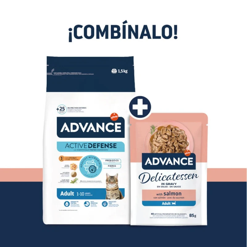 Advance Delicatessen en Salsa con Salmón para Gatos