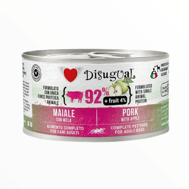 Disugual Fruit Cerdo y Manzana lata para perro 390 g