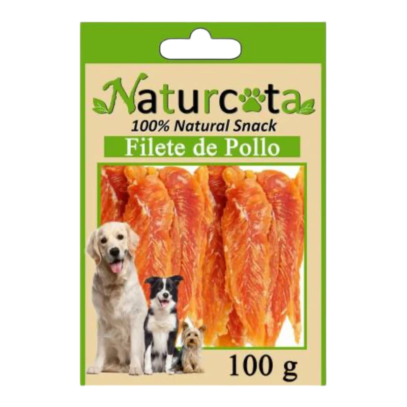 Naturcota Filetes de Pollo Deshidratados para Perros — Snack Natural