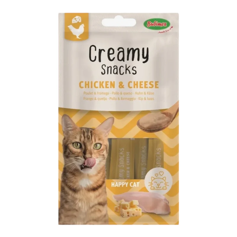 Bubi Creamy Snacks Pollo y Queso para Gatos — Snack Natural Cremoso