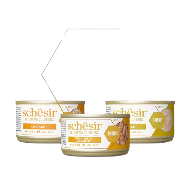 Schesir Cat Vet Urinary Trial Pack 3x80gr para Gatos