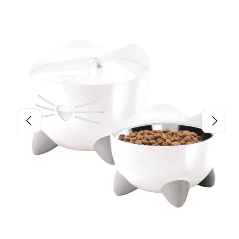 Combo Catit PIXI Fuente y Comedero para Gatos — Pack Completo