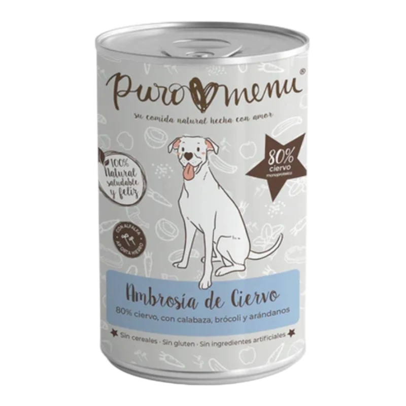Puromenu Ambrosía de Ciervo para Perros — Comida Húmeda Premium