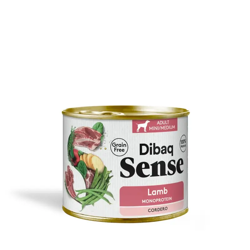 Dibaq Sense Comida Húmeda Perros Cordero, 12 x 190 gr