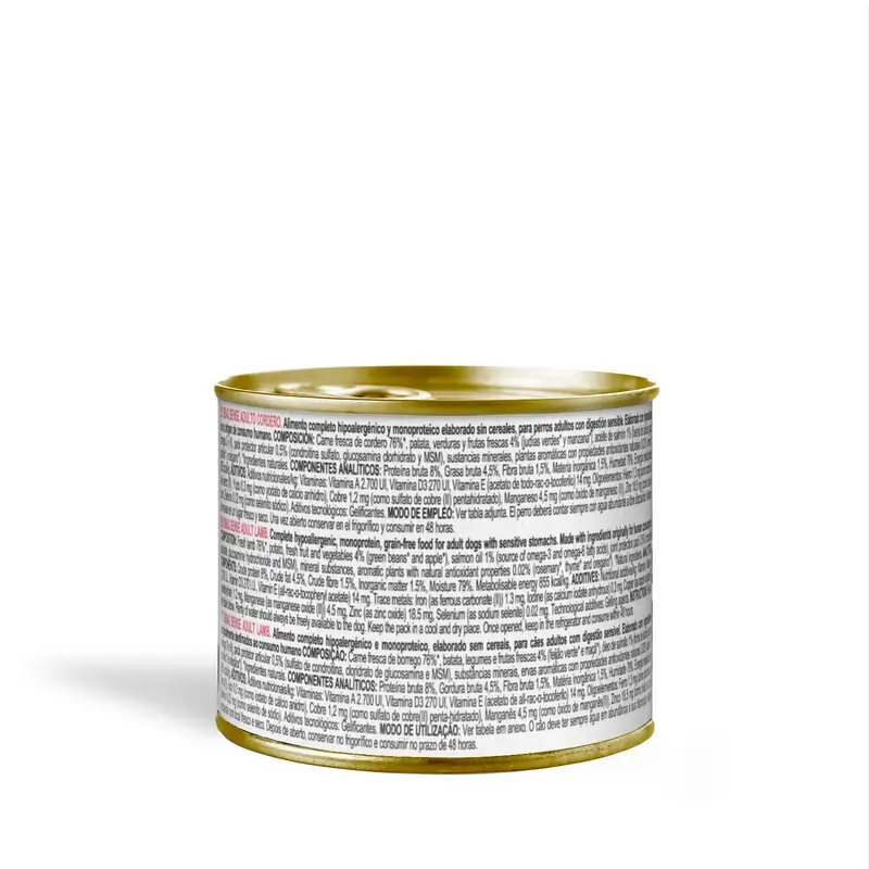 Dibaq Sense Comida Húmeda Perros Cordero, 12 x 190 gr