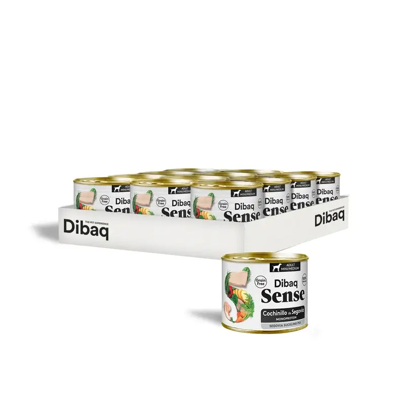 Dibaq Sense Comida Húmeda Perros Cochinillo De Segovia, 12 x 190 gr
