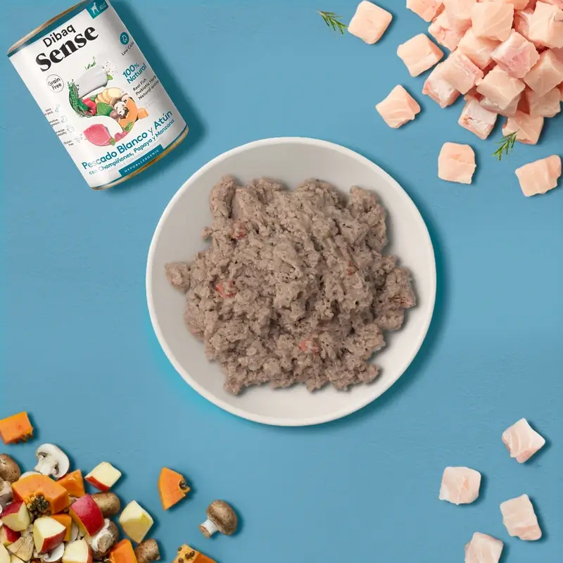 Dibaq Sense Comida Húmeda Perros Pescado Blanco Y Atún, 12 x 380 gr