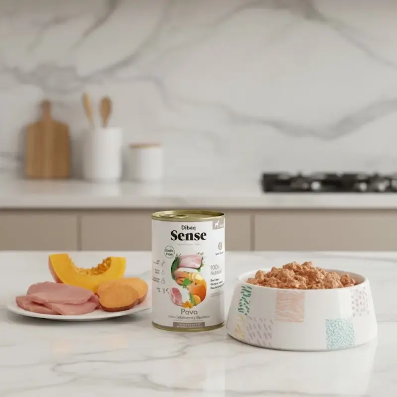 Dibaq Sense Comida Húmeda Perros Grain Free Pavo Y Calabaza, 12 x 380 gr