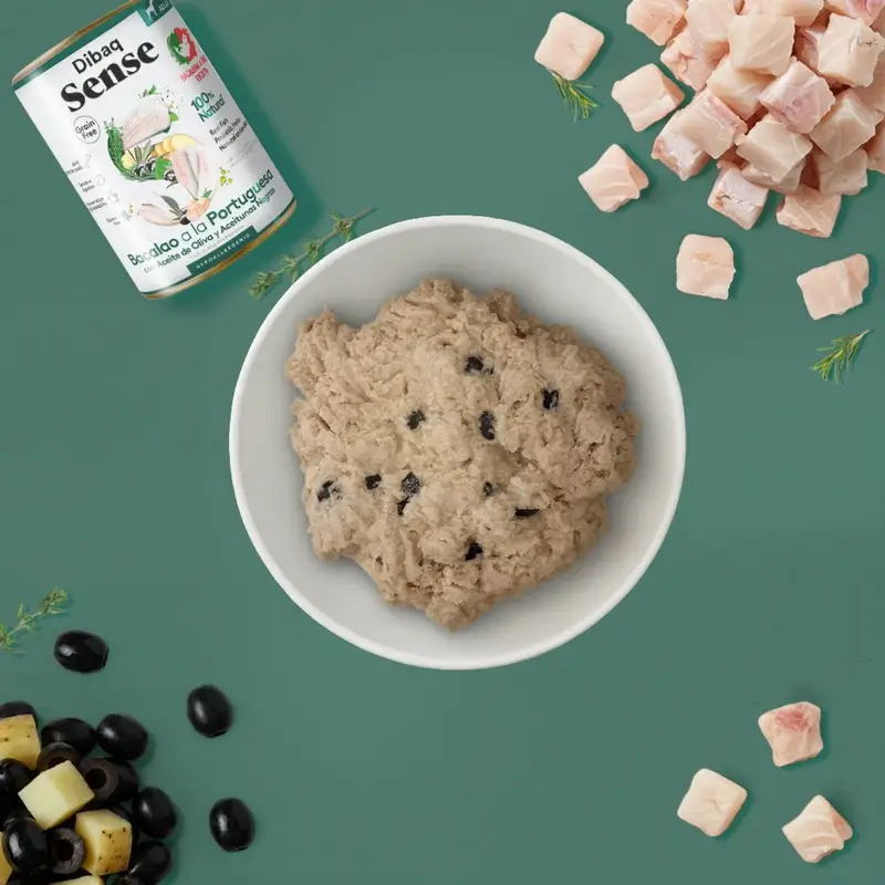 Dibaq Sense Comida Húmeda Perros Grain Free Bacalao A La Portuguesa, 12 x 380 gr