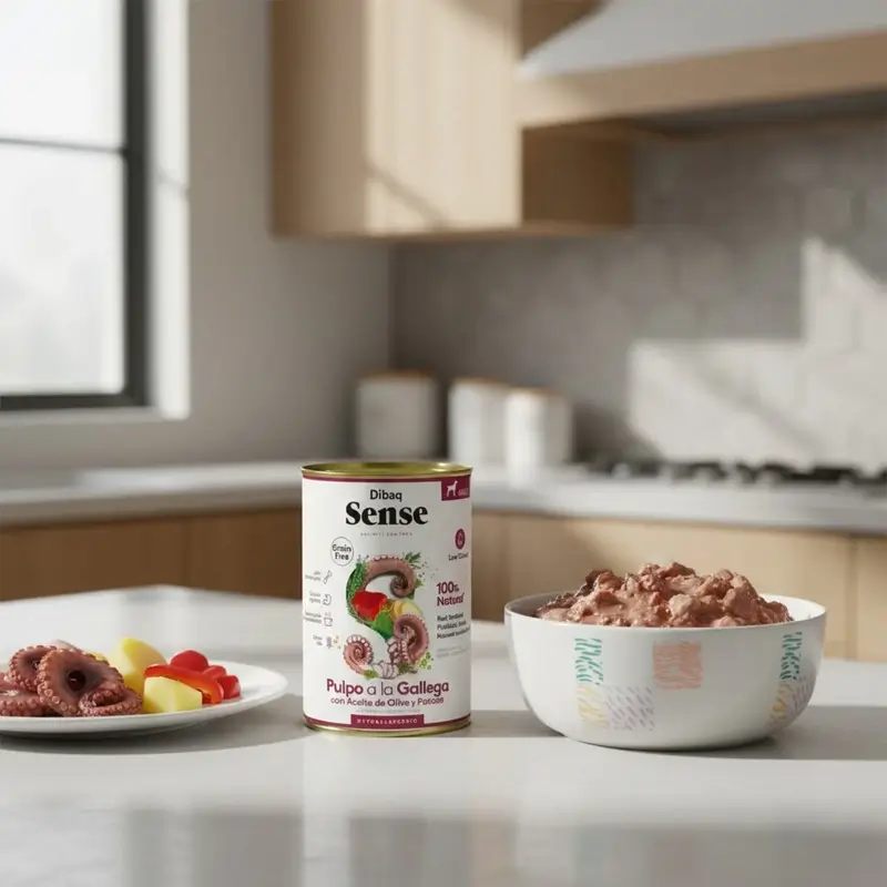 Dibaq Sense Comida Húmeda Perros Grain Free Pulpo A La Gallega, 12 x 380 gr
