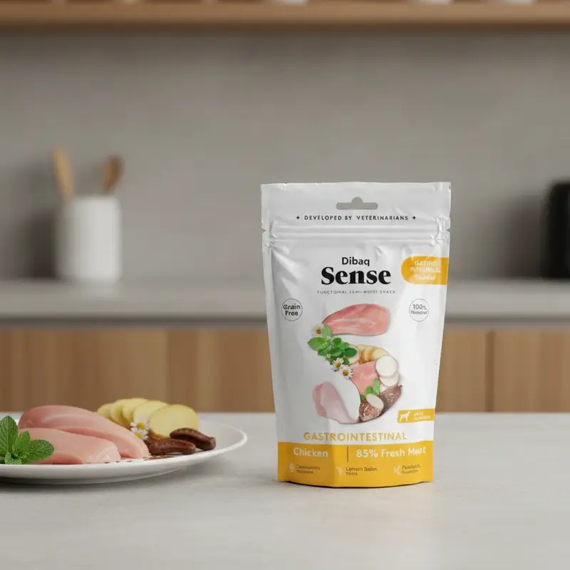 Dibaq Sense Snack Perros Gastrointestinal Pollo, 8 x 100 gr