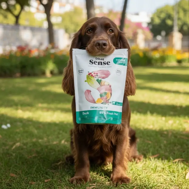 Dibaq Sense Snack Perros Inmunitario Pato, 8 x 100 gr
