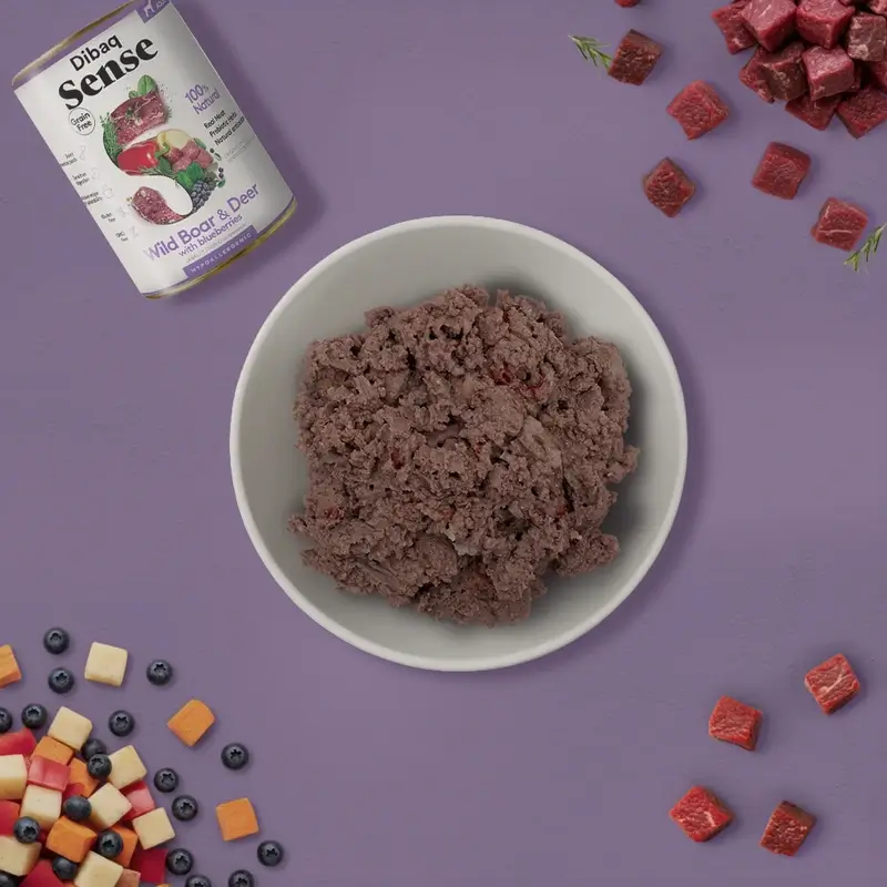 Dibaq Sense Comida Húmeda Perros Jabalí Y Ciervo, 12 x 380 gr
